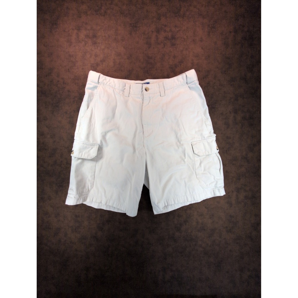 Clearwater Outfitters Resort Khaki Beige Cargo Shorts Expandable Waist‎ Mens 34